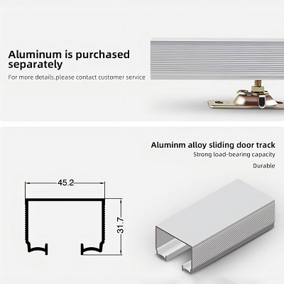 Alloy sliding door track