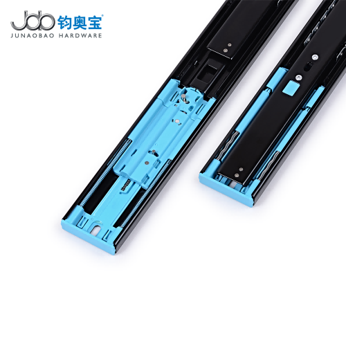 JOB Hot Sale 45mm Kitchen Furniture Drawer Slide Rail Drawer Slider Push to Open Ball Bearing Soft Closing Drawer Slide