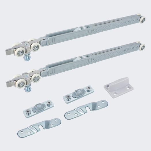 Practical Designed Hanging Sliding Doors Rollers Soft Closing Sliding Door Damper