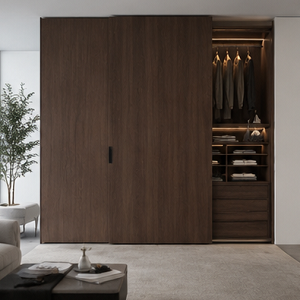 Modern wardrobe looking