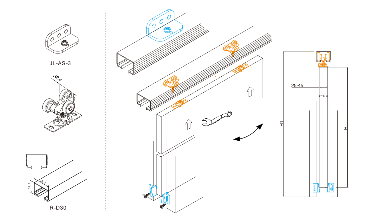 simple installation drawing