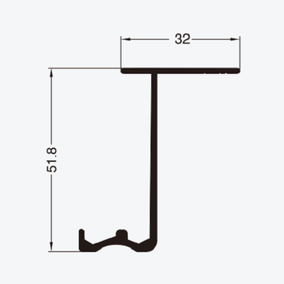 size of up track