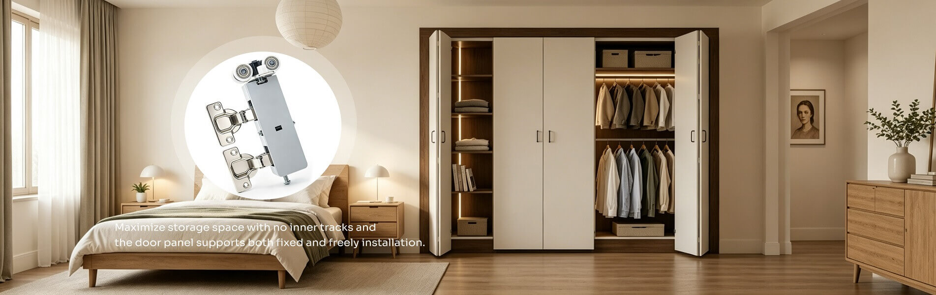 Folding door roller