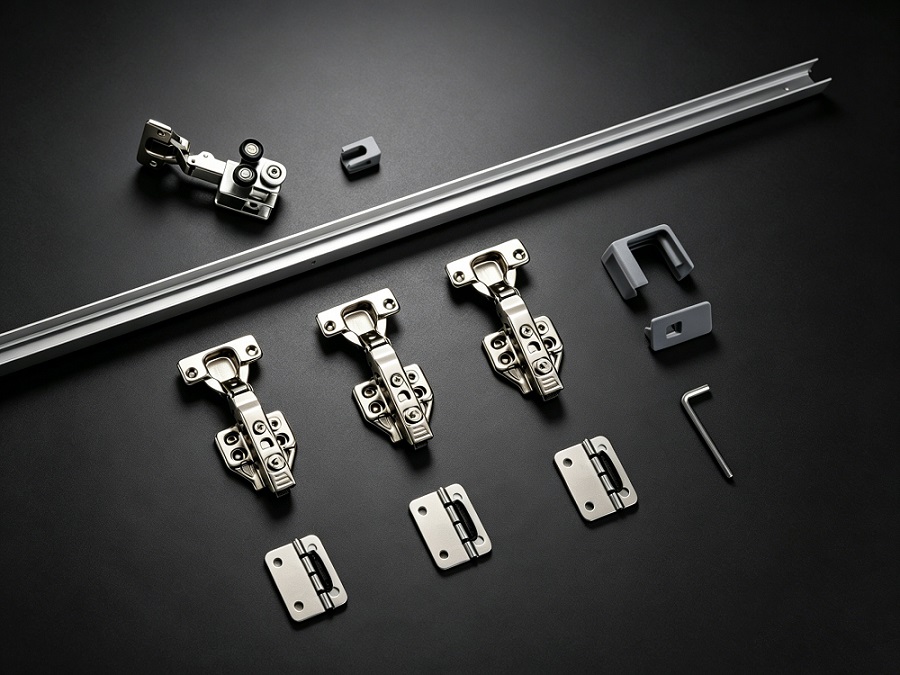 New Folding Door Hardware Launched Slot-Free Installation for Mirror Cabinets & Base Cabinets