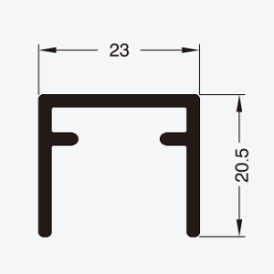 size of FD05 aluminum profile