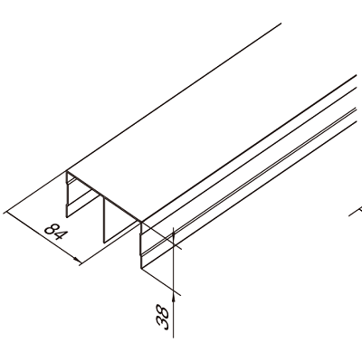 size of upper track