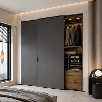 wardrobe side hanging sliding system