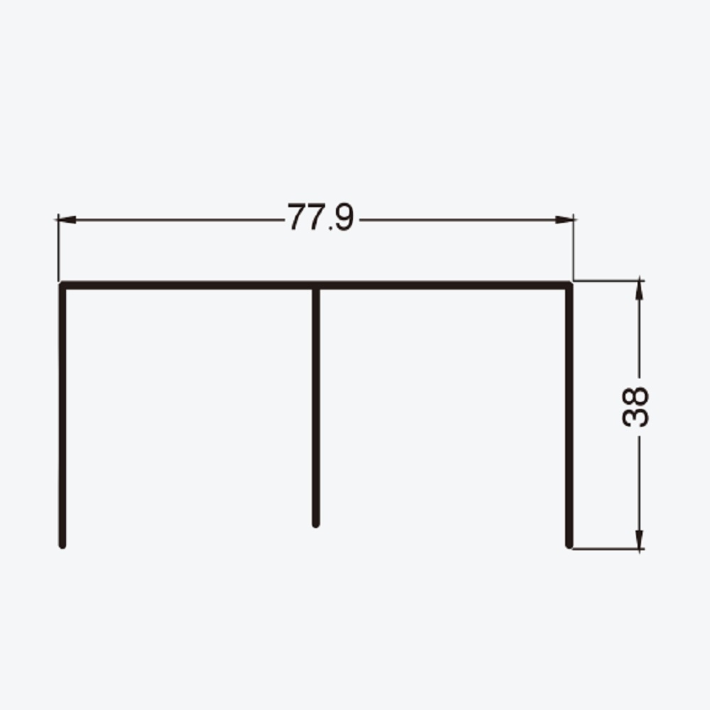 size of R-05-1 aluminum track