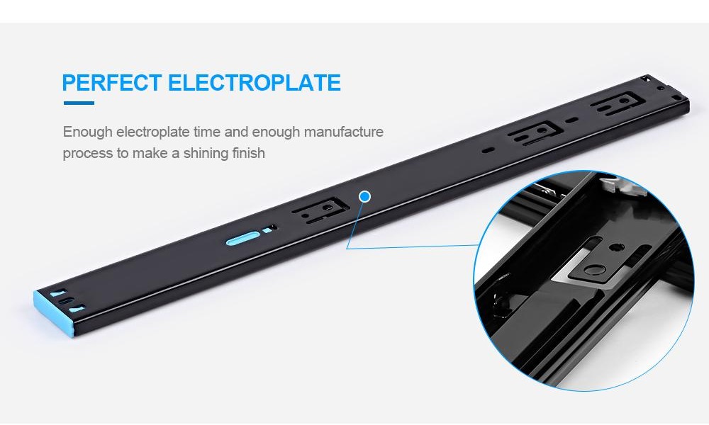 push open soft close drawer slides